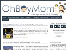 Tablet Screenshot of ohboymom.com